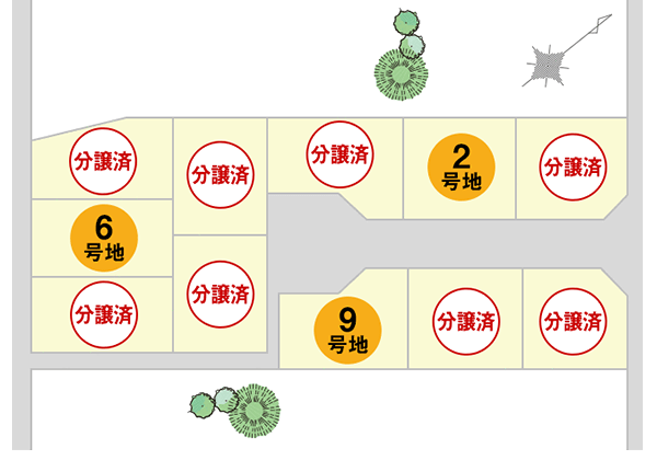 One's Town土師新町　全体区画図