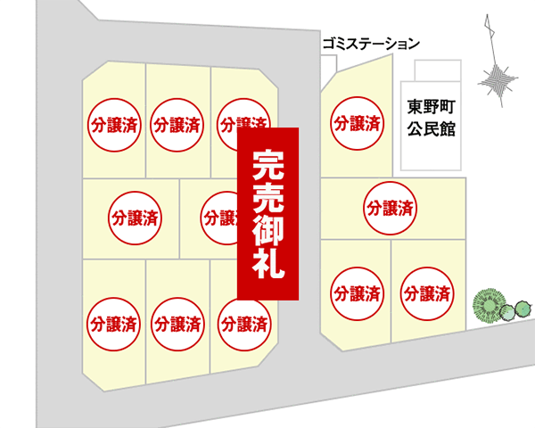 One's Town東野　全体区画図