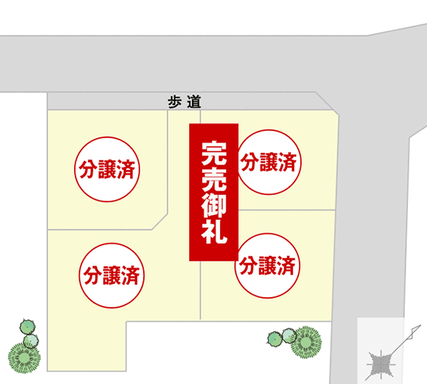 One's Town昭和新町　全体区画図